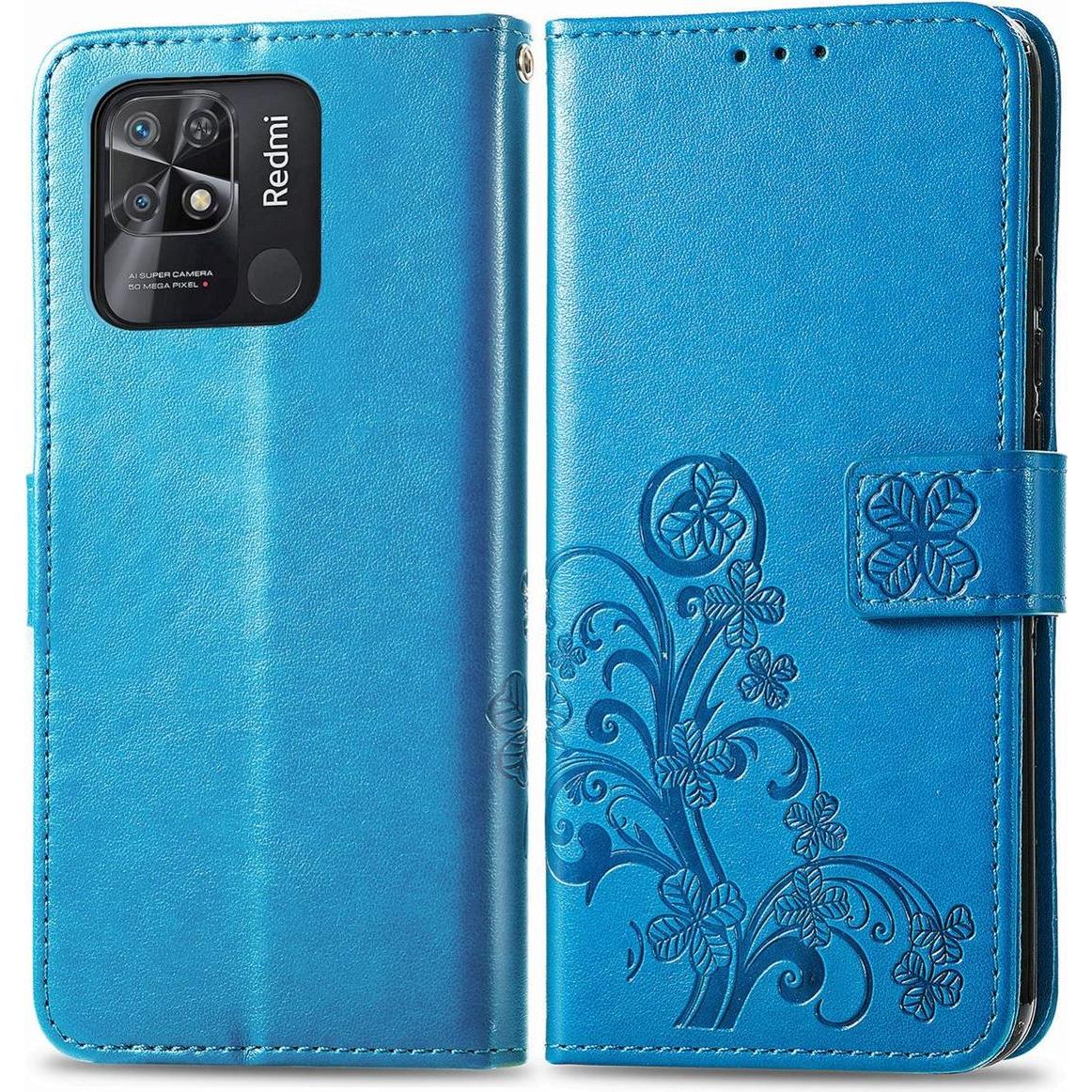 König Design Hülle Handy Schutz für Xiaomi Redmi 10C Case Cover Bumper Kartenfach Etuis Neu (Xiaomi Redmi 10C), Smartpho...