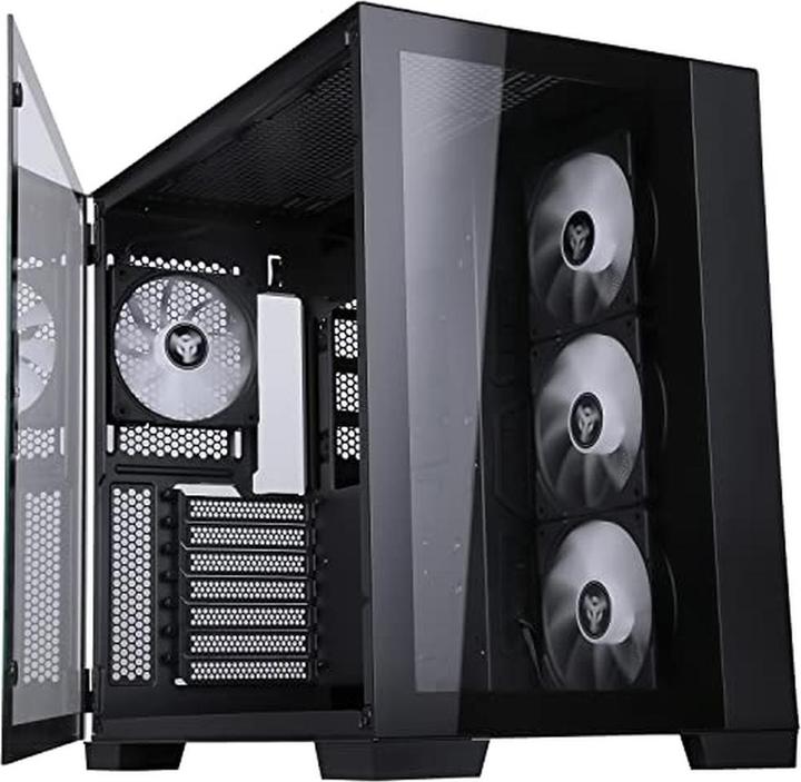Actual product image Itek Boitier Moyen Tour ATX Dark Cave RGB avec panneau vitré (Noir) (mATX, Mini-ITX, ATX)