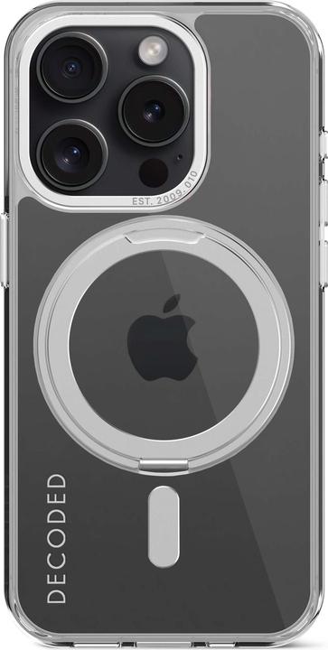 Produktbild Decoded Recycled Plastic Loop Stand Backcover iPhone 15 Pro Transparant (Apple iPhone 15 Pro)