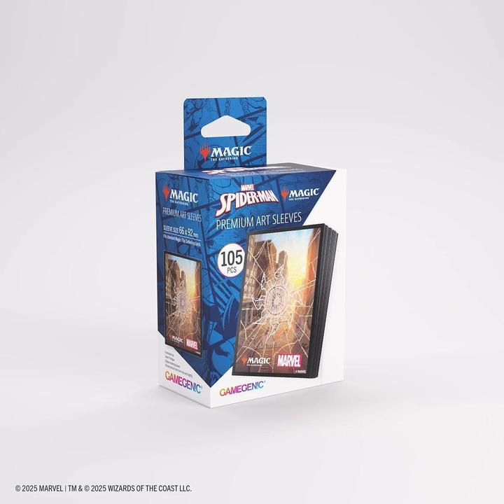 Actual product image Gamegenic Magic: The Gathering | Marvel s Spider-Man Premium Art Sleeves - Spider-Man Plains