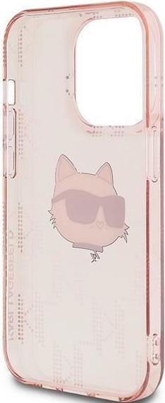 Produktbild Karl Lagerfeld KLHCP14XHKLPCHP iPhone 14 Pro Max 6.7" różowy/pink hardcase IML Choupette Head & Mono (Apple iPhone 14 Pro Max)