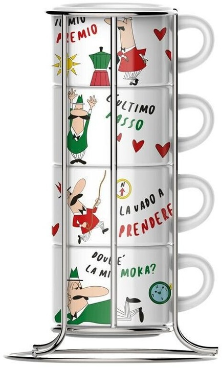 Image du produit Bialetti Set 4 Cups Cappuccio Stackable (265 ml, 4 x)