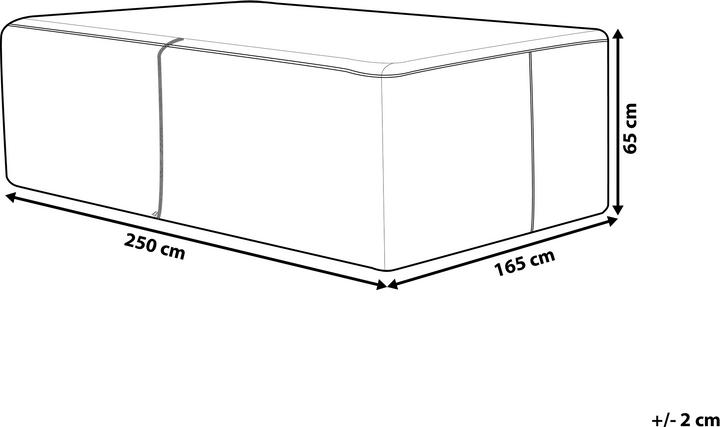 Actual product image Beliani Regenschutz für Gartenmöbel Sano