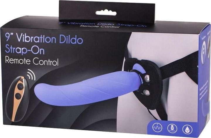 Actual product image Seven Creations Vibration Dildo Strap-On 9inch