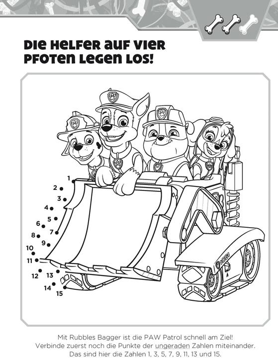 Immagine prodotto Lernen mit der PAW Patrol: Von Punkt zu Punkt. Mein Vorschulbuch (Tedesco, Casa editrice Schwager & Steinlein, 2022)