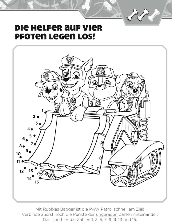 Produktbild Lernen mit der PAW Patrol: Von Punkt zu Punkt. Mein Vorschulbuch (Deutsch, Schwager & Steinlein Verlag, 2022)