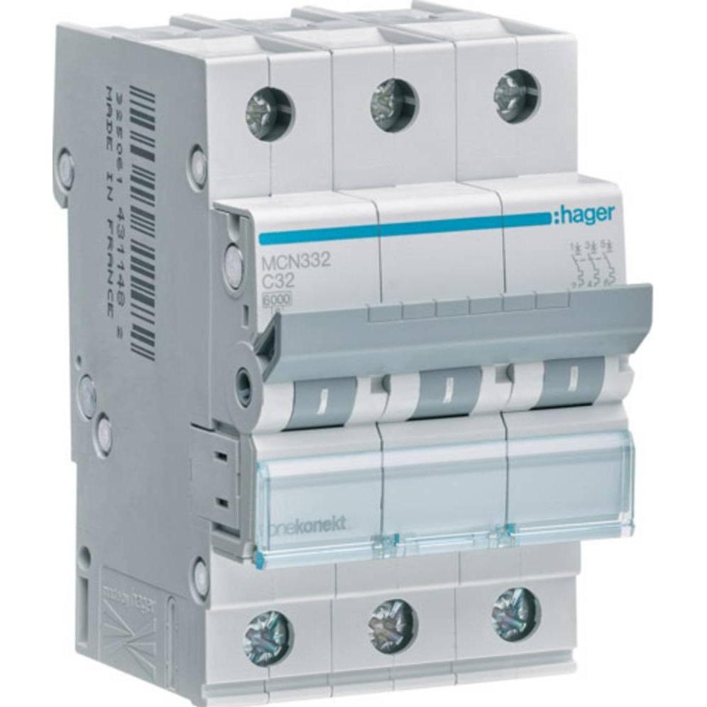 Hager Grigio Interruttore Differenziale, Polo Dell'interruttore Automatico