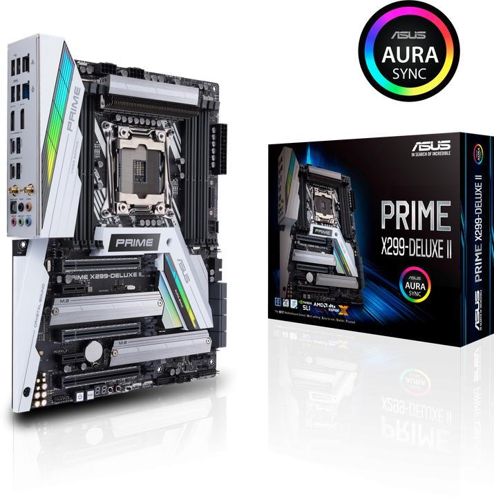 Actual product image ASUS Prime X299-Deluxe II (LGA 2066, Intel X299, ATX)