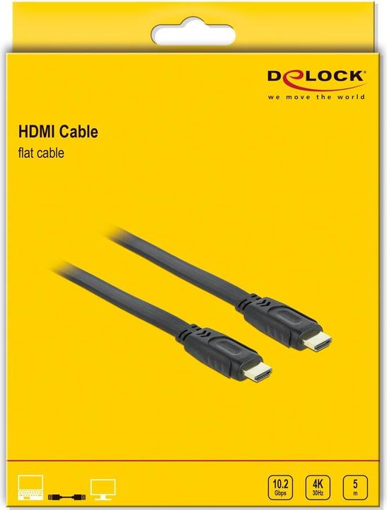 Image du produit Delock HDMI (Typ A) — HDMI (Typ A) (5 m, HDMI, 1.4)