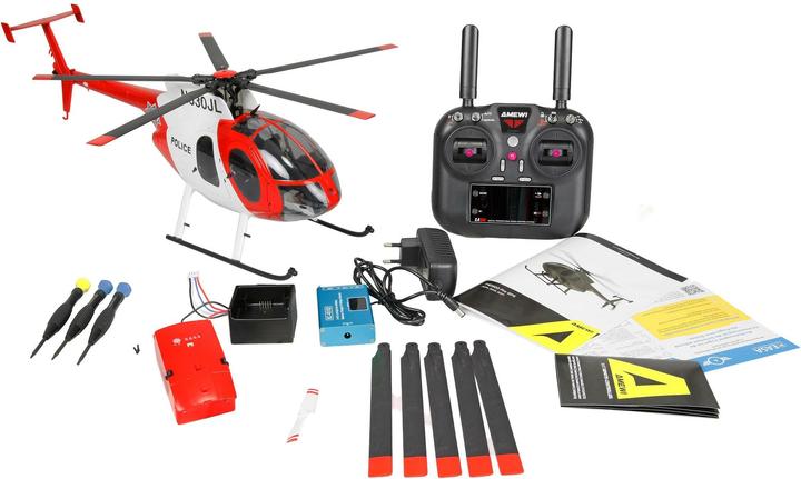 Image du produit Amewi MD500 Pro GPS Helikopter Police 9-Kanal 3D/6G RTF