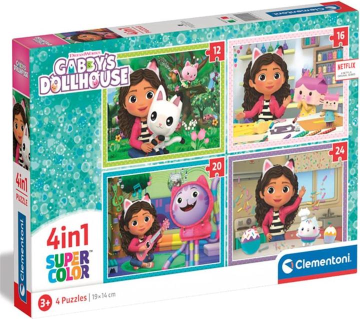 Image du produit Clementoni Puzzle Gabby's Dollhouse 4in1 (72 pièces)