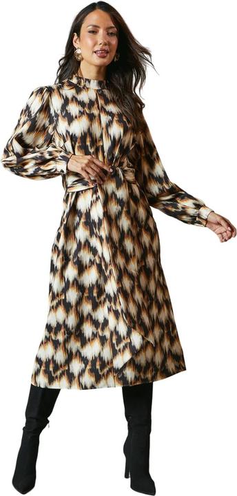 Actual product image Principles Womens/Ladies Valerie Abstract Keyhole Midi Dress (38)