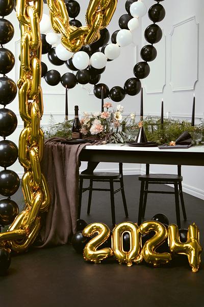Produktbild Partydeco Kettenballons Linking Dekoluftballon Weiss 33cm, 20 Stück (20 x)