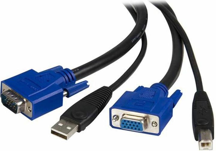 StarTech KVM Kabel USB VGA voor KVM Switch 1,8m - Kabelset voor KVM Switch 2x USB A/B Plug 2x VGA St...