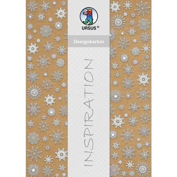 Ursus, Bastelpapier, Designkarton Weihnachten 250g/qm A4 VE=5 Blatt Motiv 3 (1 x)