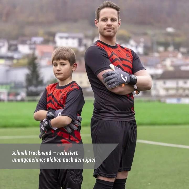 Actual product image Catch & Keep Trikot Bloody Splash Torwarttrikot Gr. L Kurzarm Fussball Shirt (L)