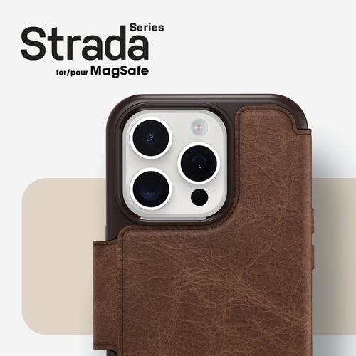 Produktbild OtterBox Strada Folio mit MagSafe (Apple iPhone 15 Pro)
