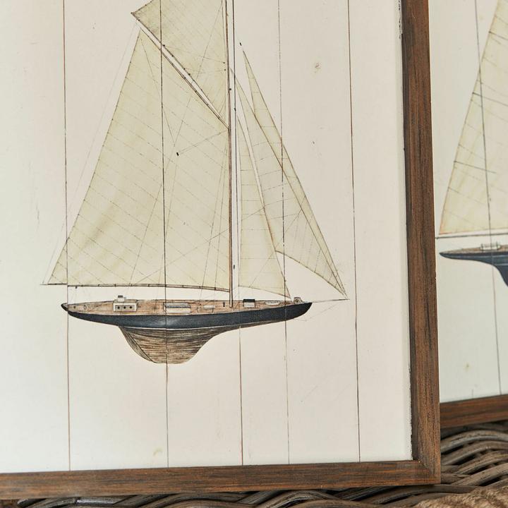 Produktbild Loberon Wandbild 2er Set Lemoux creme/braun
