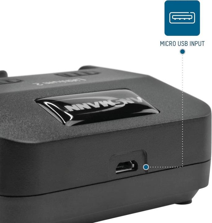 Produktbild Ansmann Lithium 2 (2 Stk., 10350, 10440, 13500, 14350, 18350, 21700, 22500, 26500, R14, Ladegerät ohne Akku)