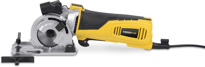 Actual product image Powerplus POWX1365MB Circular saw - 600W - 89mm - Incl. laser, dust extraction, 3 circular saw blades and