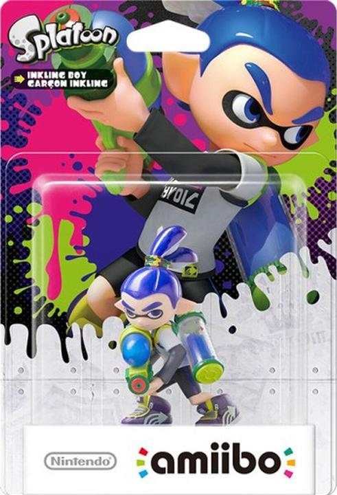 Actual product image Nintendo amiibo Splatoon Inkling Boy (Neon Green) (3DS, Switch, Wii U)