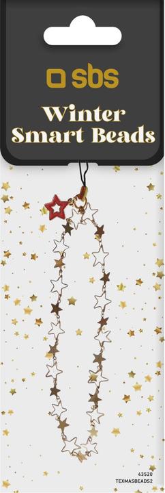 Actual product image SBS Beaded wrist charm strap for smartphone