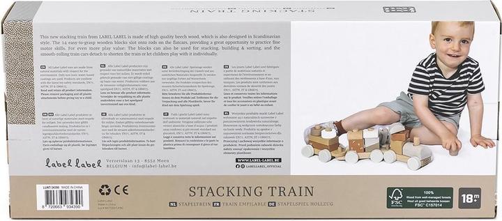 Actual product image Label Label Eisenbahn aus Holz – Nougat