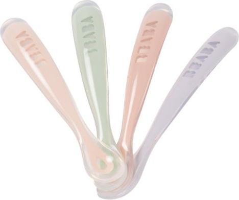 Actual product image Beaba 4 rainbow spoon set 1st age level