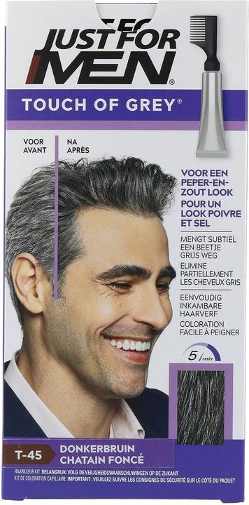 Just For Men Touch Of Grey T45 Dark Brown Hair Color (T45 Marrone scuro)