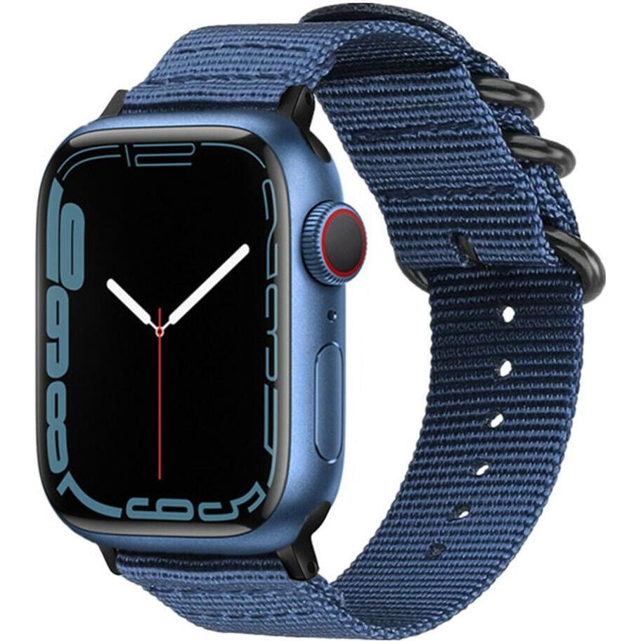 Strap-it Armband (Nylon, Apple Watch), Uhrenarmband, Blau