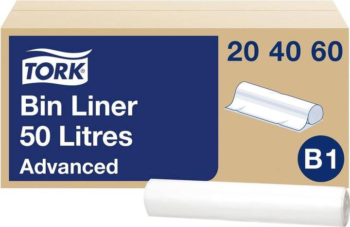 Productafbeelding Tork Afvalzakken 50 l Transparant B1 (10 x, 50 l)