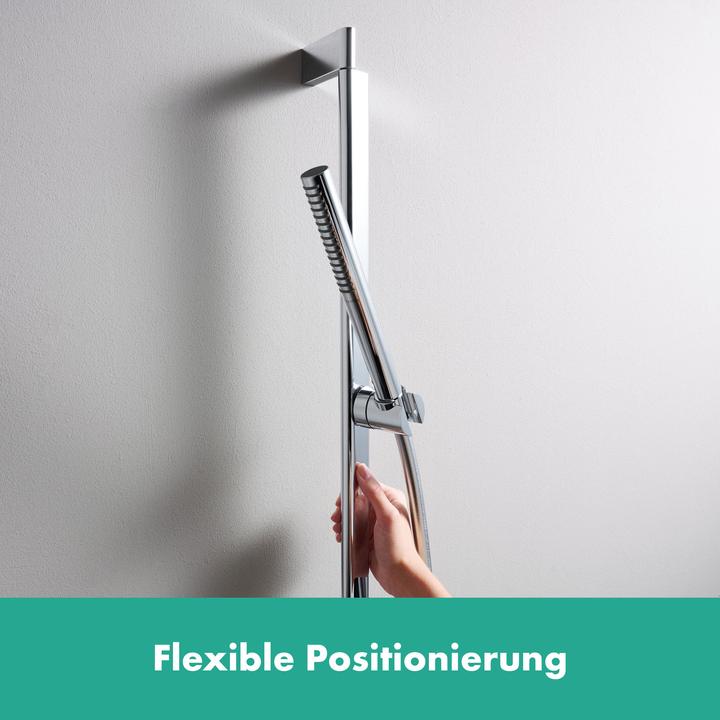 Productafbeelding hansgrohe Unica douchestang S Puro 65 cm, Easy Slide douchekophouder, Isiflex doucheslang 160 cm
