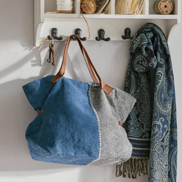 Immagine prodotto Loberon Borsa Deux-Parts blu/grigio