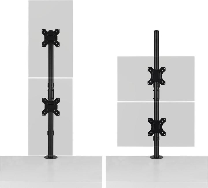 Actual product image Kensington Vertical Stacking Dual Arm (Table, 32", 18 kg)