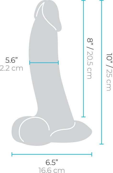 Actual product image Earthly Body B-Vibe Slipskin 10 Inch Curvy
