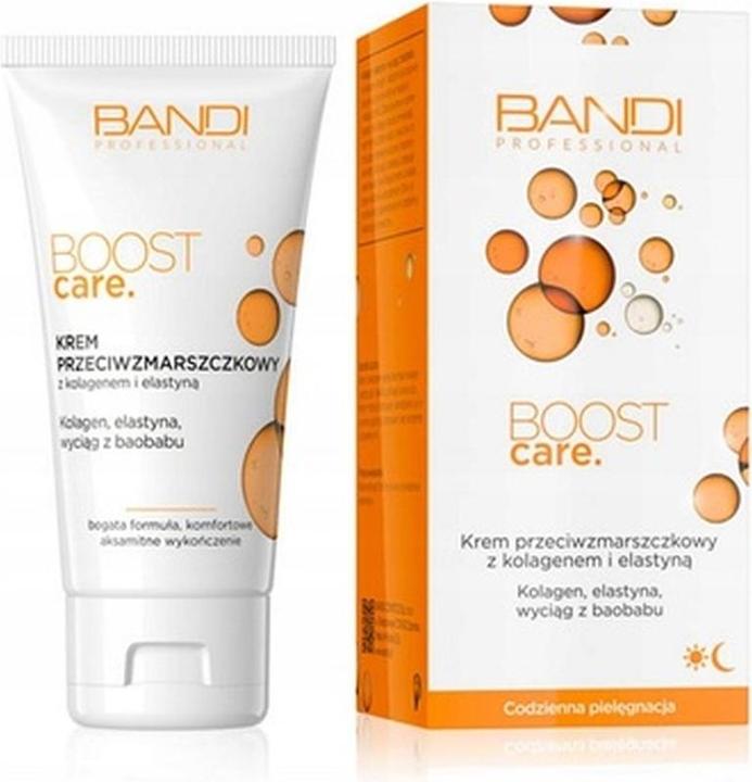 Actual product image Bandai Bandi Boost Care Day and Night Anti-Aging Cream with Collagen and Elastin 50ml (50 ml, Day cream, Night cream)