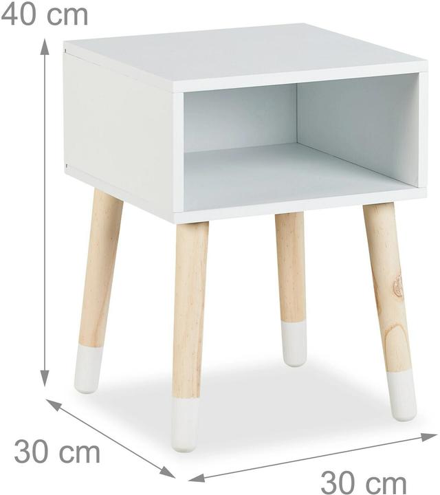 Image du produit Relaxdays Kinder-Nachttisch (30 x 30 x 40 cm)