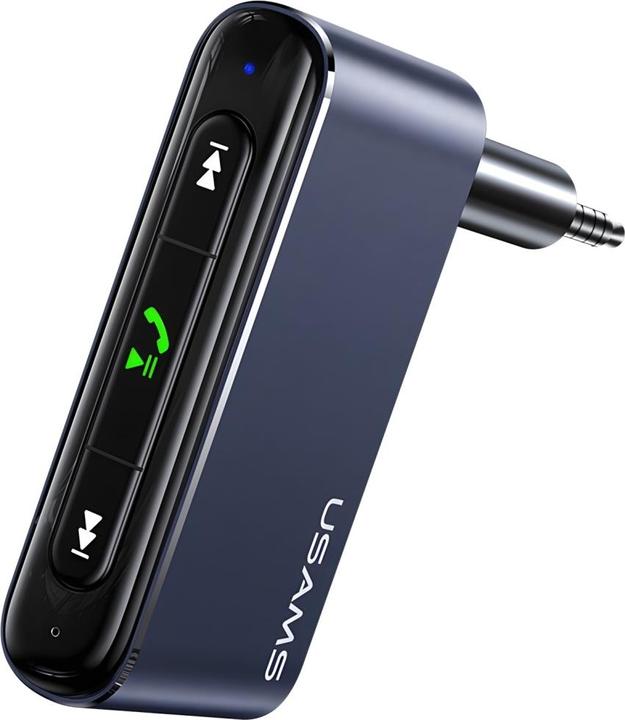 Usams Adapter audio Bluetooth 5.0 - jack 3.5mm szarygrey SJ519JSQ01 US-SJ519 (Empfänger)