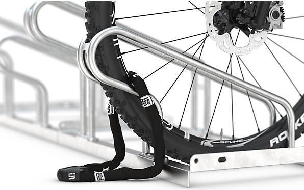 Actual product image eurokraft pro Bicycle stand, 18 mm tubular steel bracket