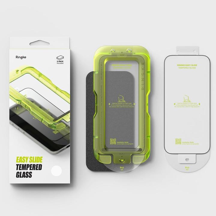 Image du produit Ringke - Easy Slide Tempered Glass (2 pack) - iPhone 17 Pro Max - Clear (2 pièce(s), Apple iPhone 17 Pro Max)