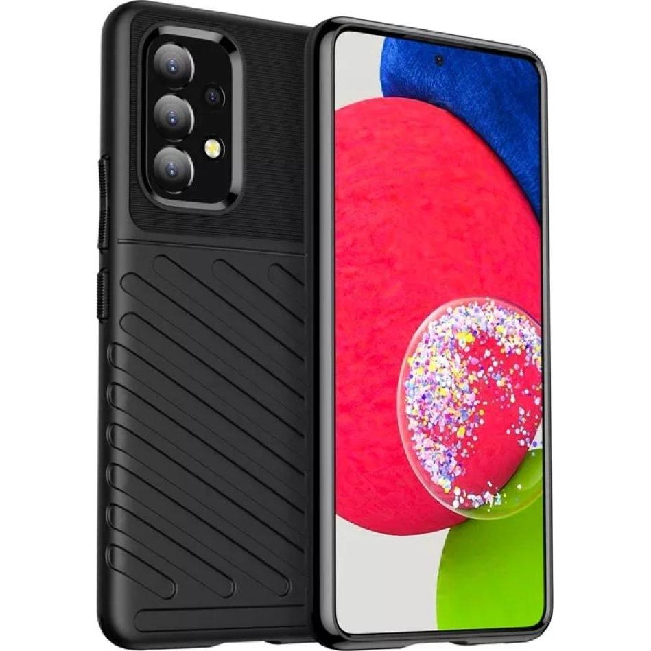 Screenguard Samsung Galaxy A13 4G SpaceCase Impact-Resistant Hülle (Samsung Galaxy A13), Smartphone Hülle, Schwarz