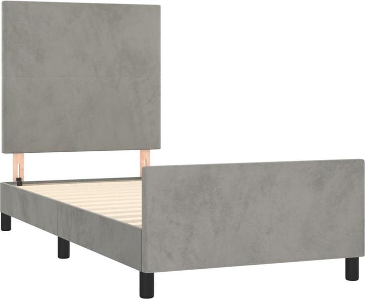 Image du produit vidaXL Bettgestell mit Kopfteil (100 x 200 cm)