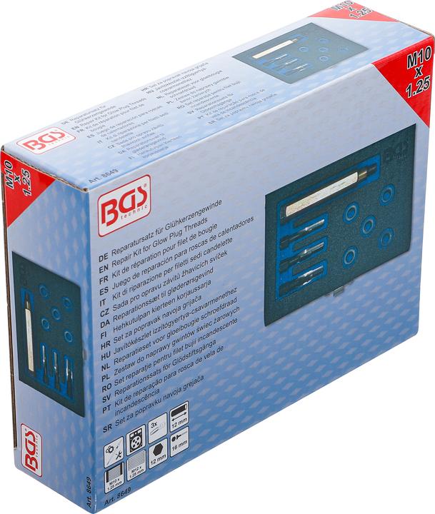 Produktbild BGS Reparatursatz für Glühkerzengewinde M10 x 1,25 mm