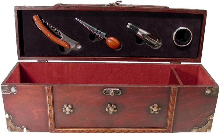Produktbild Mayer - the gift factory 1er-Holzkiste mit 4 Wein-Instrumenten - leer