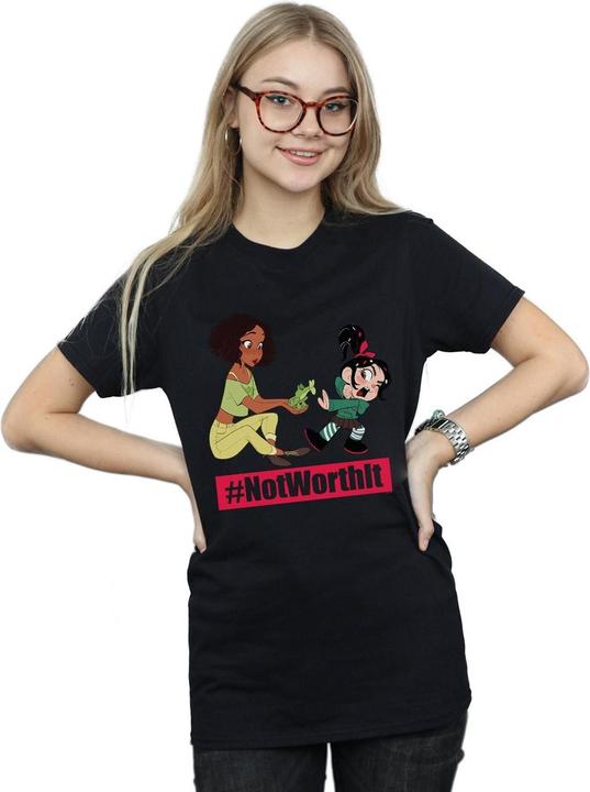 Immagine prodotto Disney Wreck It Ralph Tiana And Vanellope Maglietta Ampia Donna (XL)
