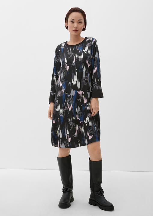 Produktbild s.Oliver Kleid Midikleid mit Allover-Muster (32)