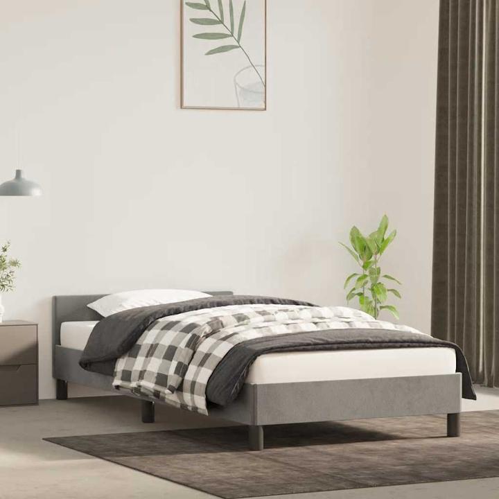 Produktbild vidaXL Bettgestell mit Kopfteil (100 x 200 cm)