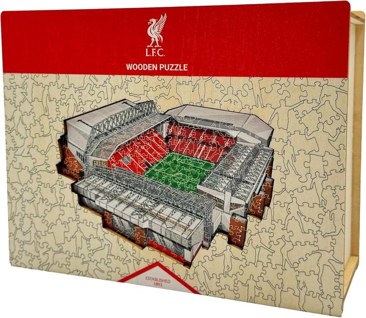 Actual product image Iconic Liverpool FC - Anfield Stadium - Wooden Puzzle Size L (500 pieces) (500 pieces)