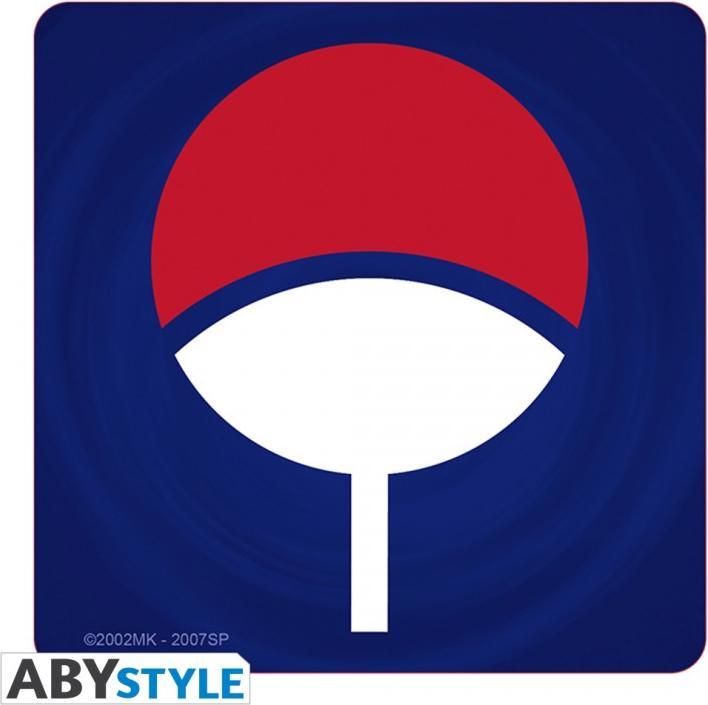 Actual product image ABYstyle NARUTO SHIPPUDEN - Set of 4 Coasters Emblems (4 x, Glass coaster)