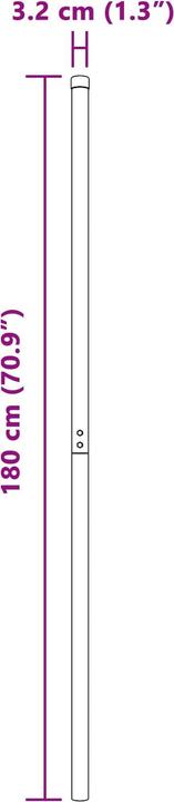 Produktbild vidaXL Zaunpfosten